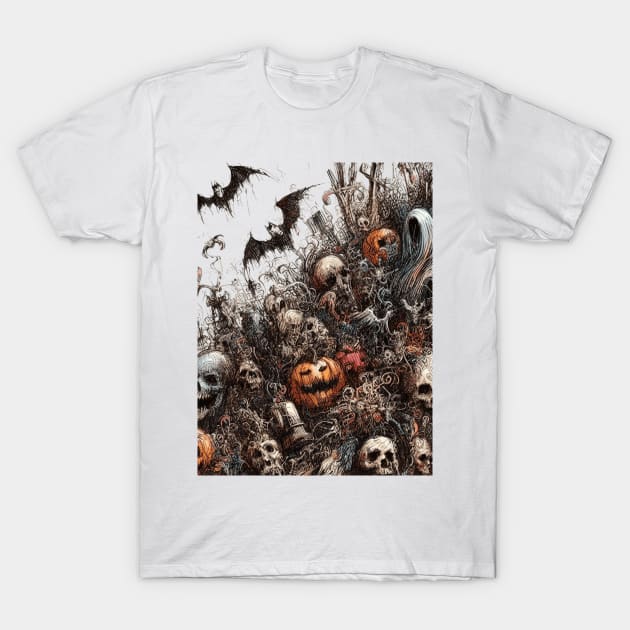 October's Ephemeral Etchings T-Shirt by AmazinfArt